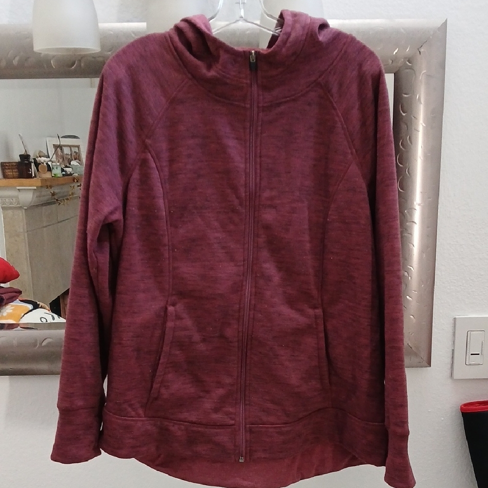 RBX Women's Burgundy Zip-Up Hoodie